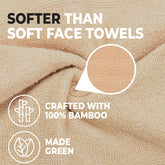 The Better Home 600GSM 100% Bamboo Face Towel Set | Anti Odour & Anti Bacterial Bamboo Towel for Facewash,Gym, Travel, Spa, Beauty Salon|30cm X 30cm |Suitable for Sensitive / Acne Prone Skin |Ultra Soft,Absorbent & Quick Drying Face Towel for Men & Women